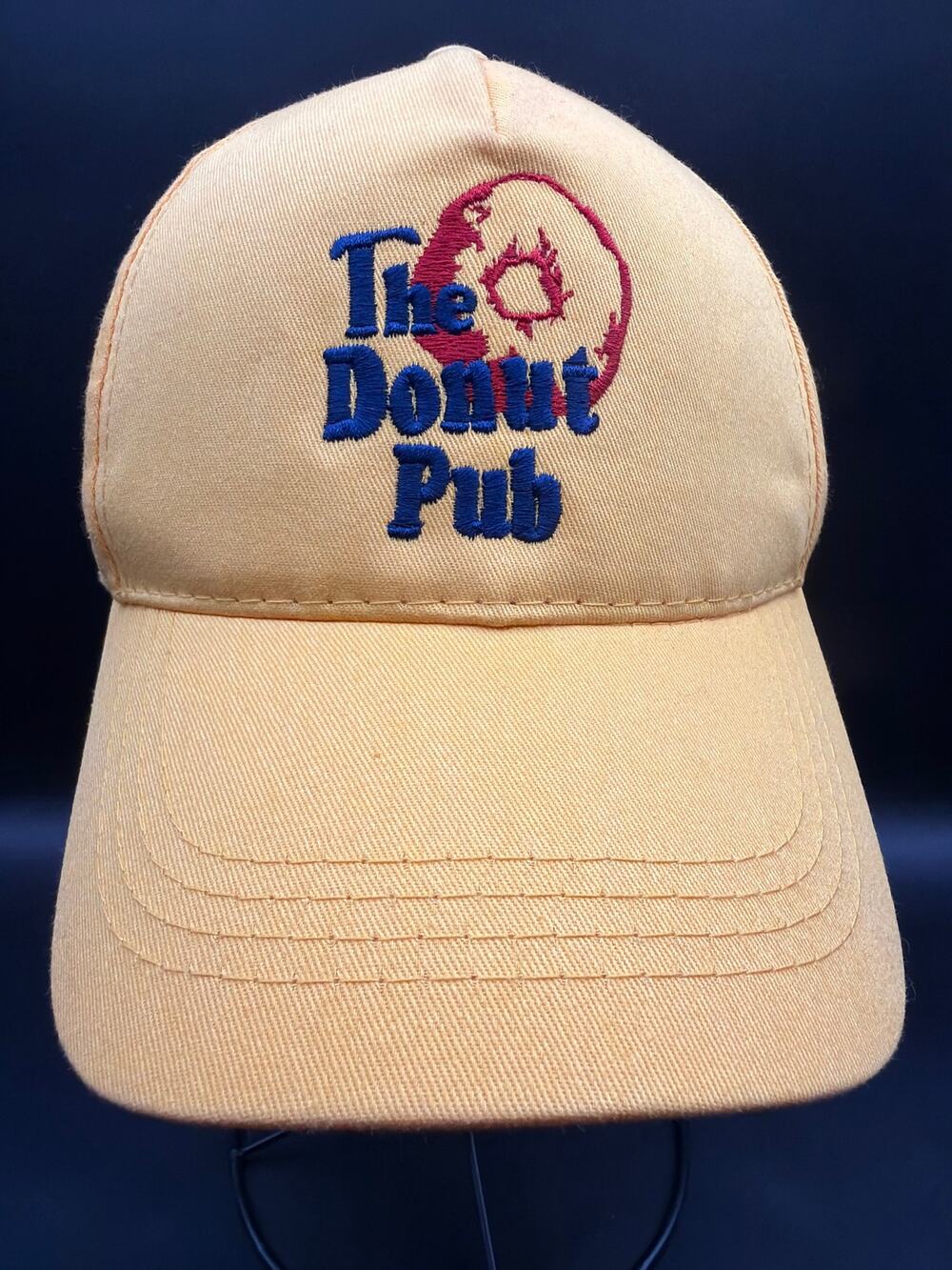 The Donut Pub Yellow Embroidered Adjustable Baseball Cap Dad Hat NYC Bakery